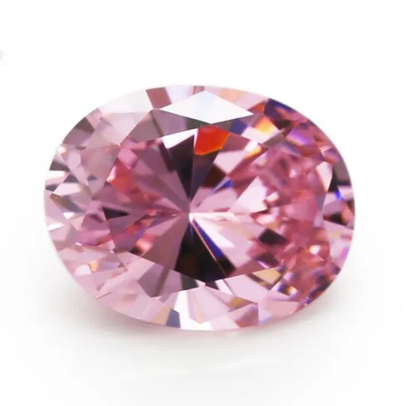2PC 2.0Ct Loose Gemstone Oval Cut Cubic Zirconia Stone Jewelry Production Craft Bead Grade VVS 6*8Mm /0.23*0.31Inch