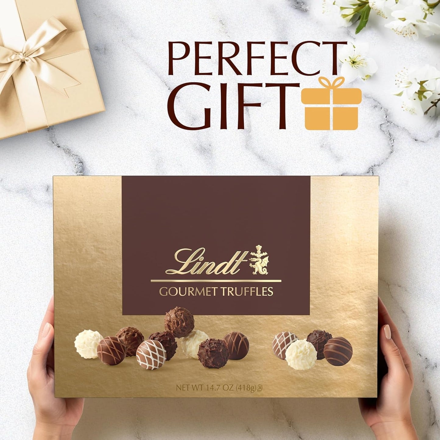 Gourmet Chocolate Truffles Gift Box, Easter Chocolate Candy, 26 Count, 14.7 Oz. Box