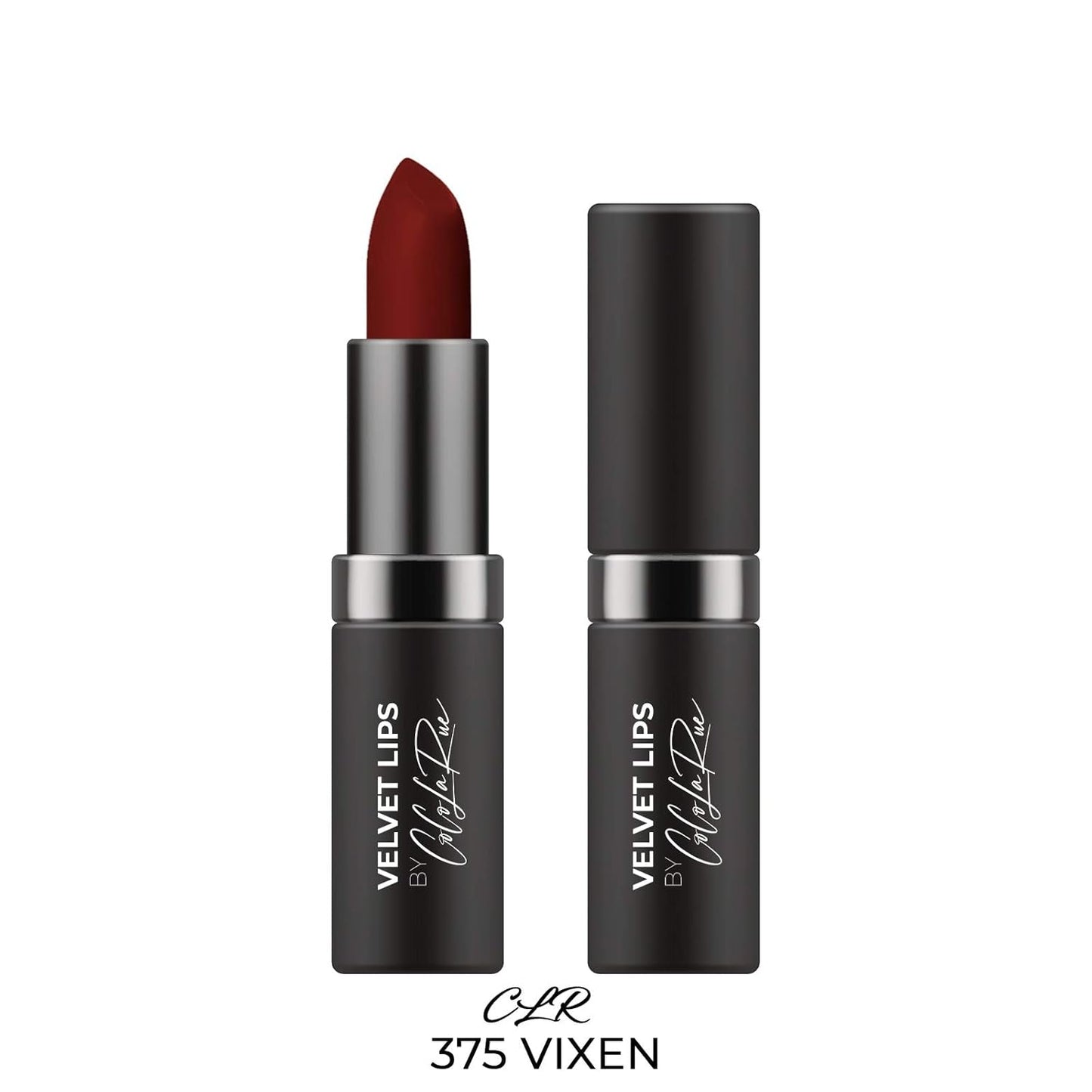 Coco La Rue Creamy Velvet Lipstick Lustrous Mauve Lipstick, High-Shine Plumping Lip Balm, Hydrating Lip Color (CLR-C 375 Vixen)