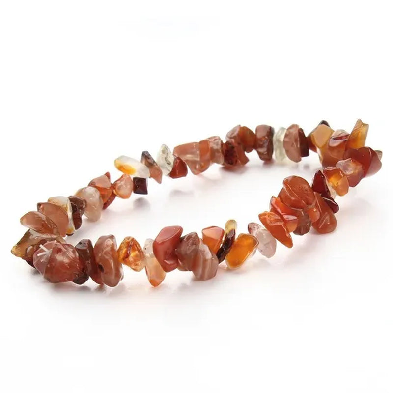 12pcs Gravel Natural Stone Bracelets For Women Amethyst Labradorite Beads Bangles Turquoise Rose Quartz Pulseiras Femininas