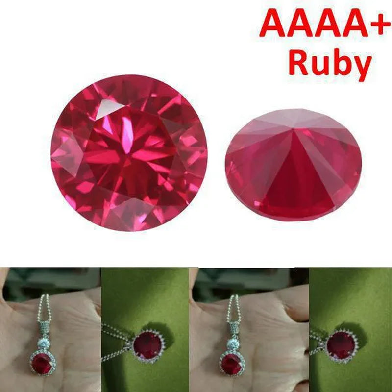 Natural Ruby AAAA+ Unheated 10.50 Cts Natural Mined 11.0Mm Sri-Lanka Garnet Red Ruby round Cut VVS Loose Gem