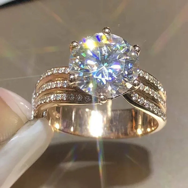 Luxury Design Creative Women's silver-plated White Sapphire Crystal Ring Diamond Infinity Corss Ring Elegant Bridal Wedding Engagement Ring Valentine's Day Party Birthday Anniversary Gift Jewelry Size 5-11