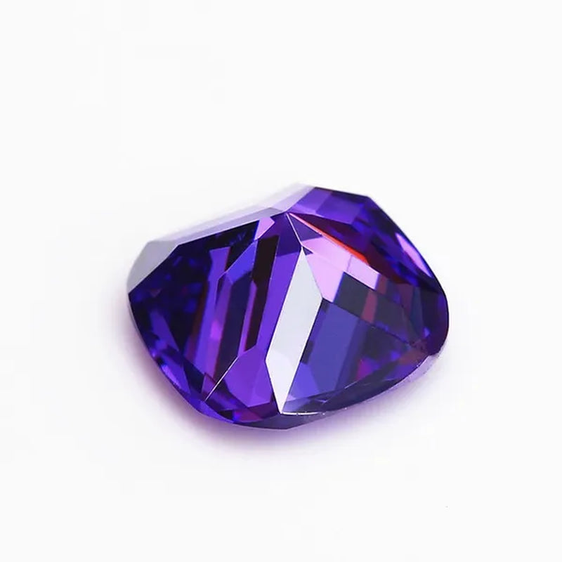 Unheated 7.20 Cts Natural Gemstone Violet Sapphire 10x10mm Square Cut Gem Sri-Lanka VVS