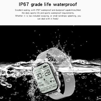 LIGE New Women Smart Watch Men 1.69" Color Screen Full touch Bluetooth Call Smart Bracelet Life Waterproof Fitness Tracker Ladies Health Bracelets Relogio Smartwatch+Gift