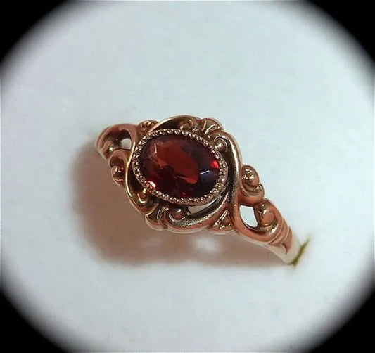 Dazzling Bridal  Wedding Jewelry Luxury Ring Red Ruby Anniversary Gift Party Engagement Premium Jewelry Christmas Gift Ring Size 4-12