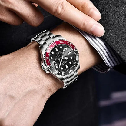 LIGE Military Men's Watch Stainless Steel Band Date Mens Business Male Watches Waterproof Luxuries Men Wrist Watches for Men