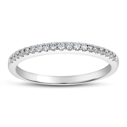0.15 CT. T.W. Diamond Band in 14 Karat White Gold