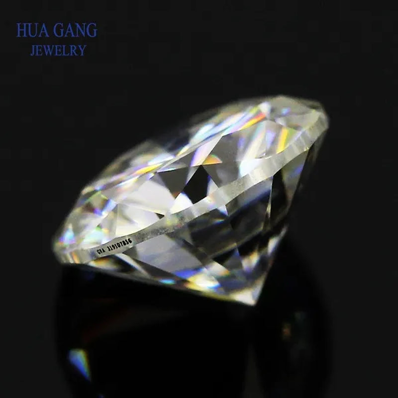 Moissanite 0.5 Carat D Color Round Brilliant 5.0mm Loose Moissanite Stone VVS1 Excellent Cut DIY for jewelry making
