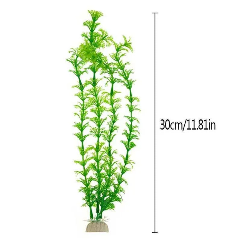 5Pcs 30cm Artificial Fake Plastic Water Grass Plants for Fish Tank Aquarium Decoration