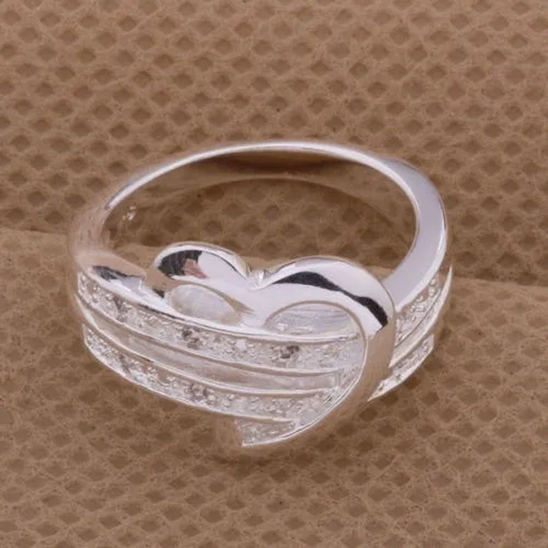 Love Heart  Women Wedding Diamond Ring Gifts(Size:5/6 /7 /8 /9/10) HANNAH MARTIN