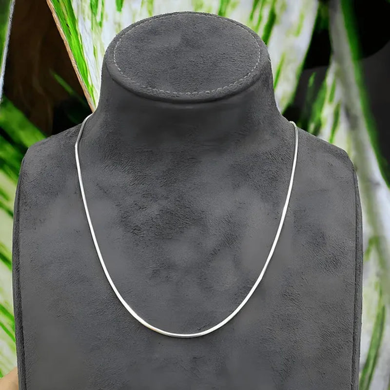 Fashion 925 Silver 1mm Chain Necklace 16 - 30 Inches
