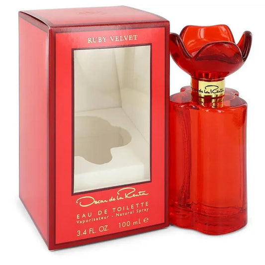 Oscar Ruby Velvet by Oscar De La Renta 3.4 Oz Eau De Toilette Spray for Women