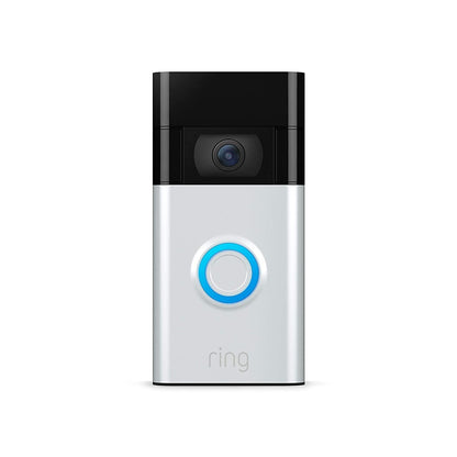 Video Doorbell - 1080P HD Video, Improved Motion Detection, Easy Installation – Satin Nickel