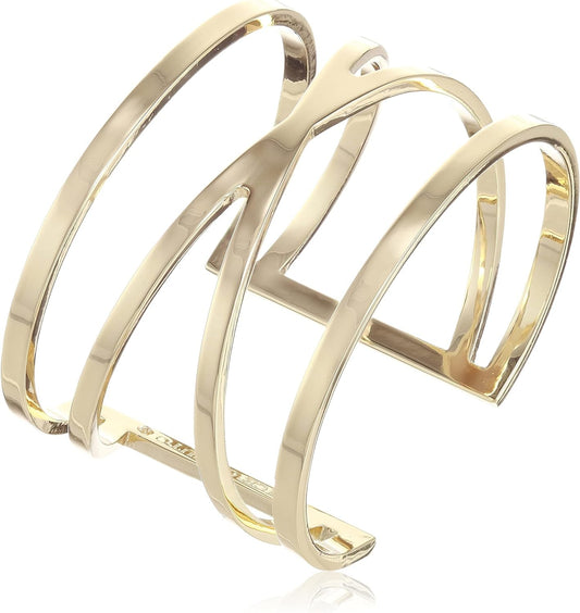 Vince Camuto Goldtone Double V Cuff Bracelet