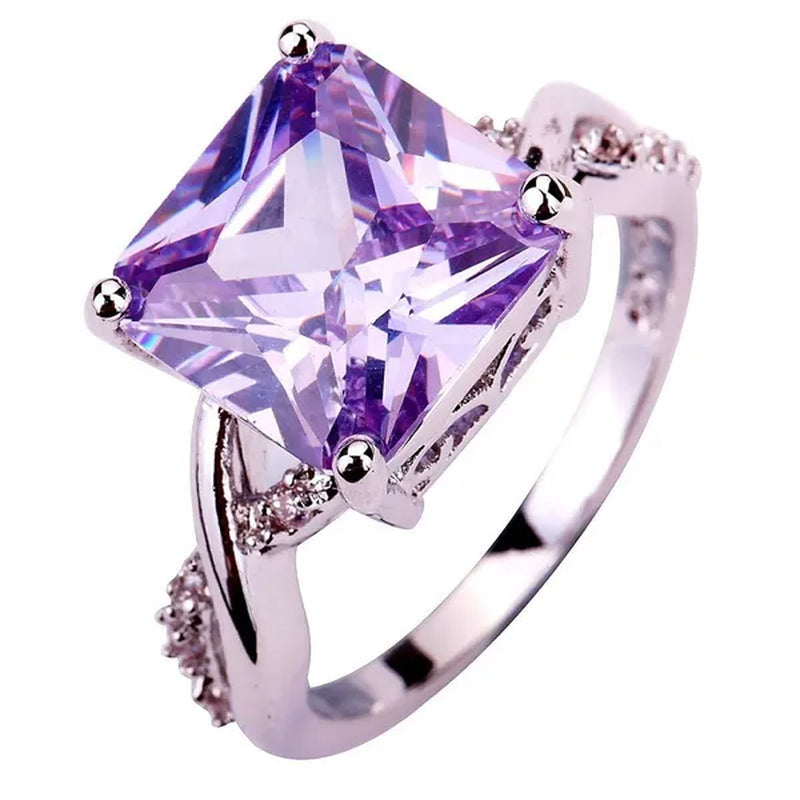 Jewelry Fashion Engagement Red Ruby Rings Gifts