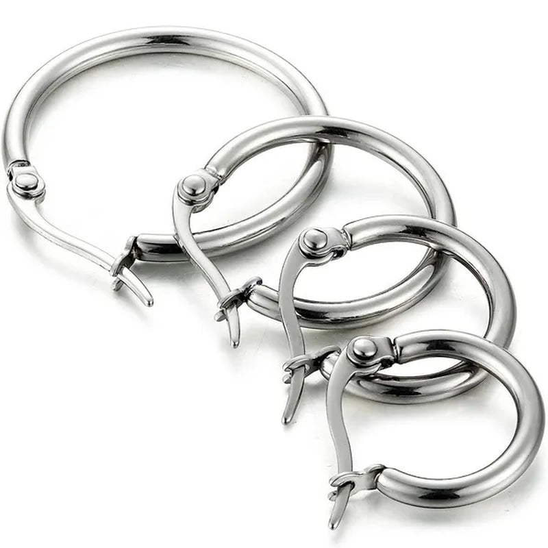 Large Hoop Earrings for Women Gorgeous Hypoallergenic 316L Stainless Steel Hoop Earrings for Girls