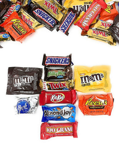 Holiday Chocolate Classic MARS Candy Snack Bars 3.5 Lbs Individually Wrapped Mini Fun Size Candies Variety Bulk Mix (56 Oz) Made in America (USA)