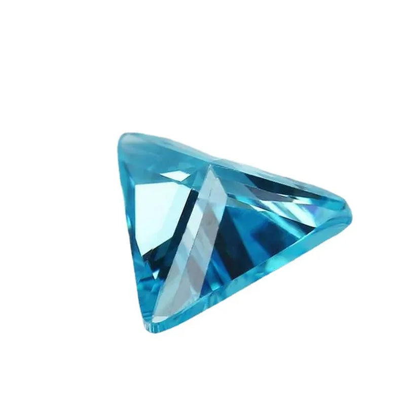Unheated 3.40 Cts Natural Gemstone Mined Sri-Lanka Ocean Sapphire 9X9Mm Triangle Cut VVS Gem