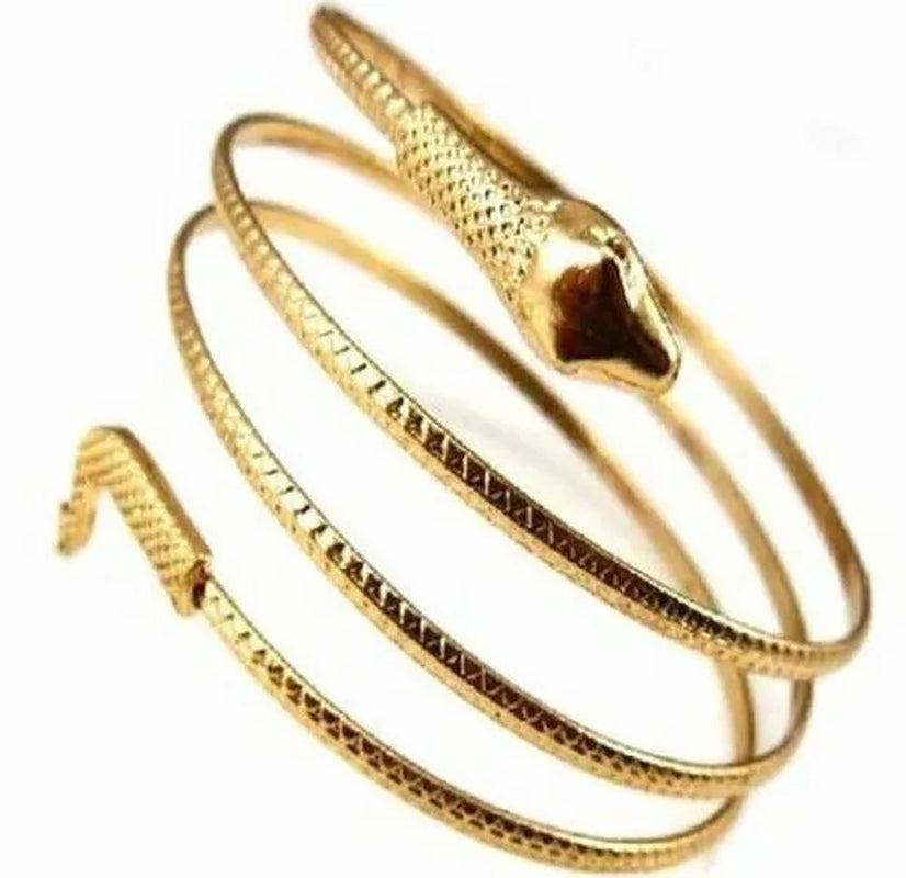 12/8/5/3/2/1Pcs:Ashion Personality Snake Bracelet, Metal Snake Bracelet, Gold and Silver Available