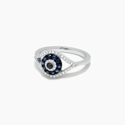 New Fashion Devil's Eye Finger Ring Luxury Diamond Evil Eye Lucky Ring for Women Jewelry Gift