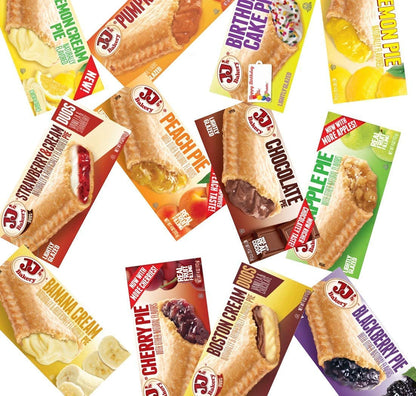 Assorted Variety Pack Snack Pies, Individual Dessert, Fresh-Baked, Perfect for Snacks, Nut-Free, Kosher Parve, 4 Oz Each (Pack of 6)