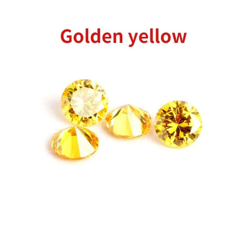 Round Brilliant Cut 5.0mm To 12.0mm D Color Moissanites Loose Stone Diamond Ring Jewelry Bracelet Material High Quality