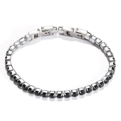 Stainless Steel Bracelets Fashion Gold Silver Color Trendy Women Bracelets Brief Grade Quality Zircon Tennis Chain Bracelets