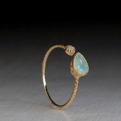 Delysia King  Water drop pear shaped ring