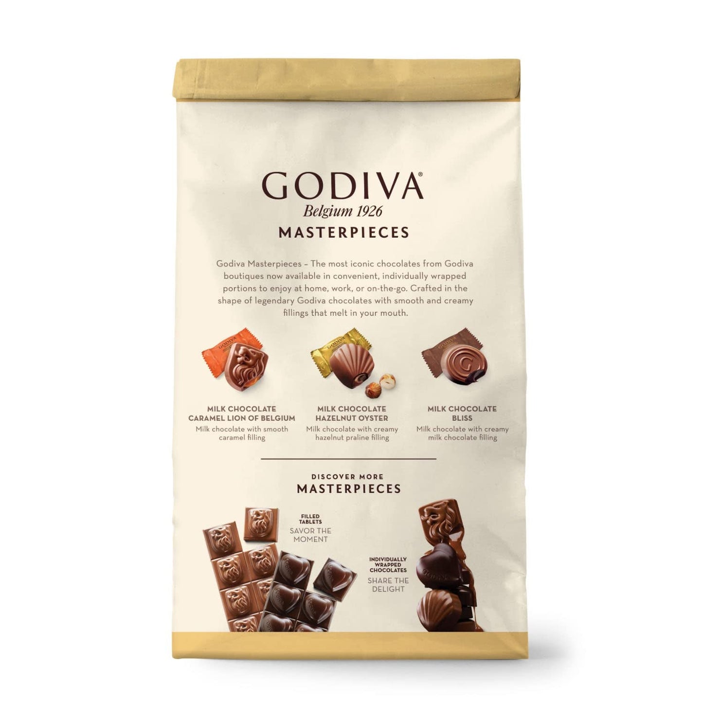 Godiva Masterpieces Assortment of Legendary Milk Chocolates 13.5 Oz