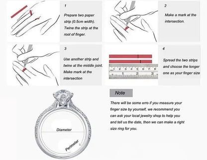 Colife Jewelry 100% Real Moissanite Ring for Daily Wear 1Ct VVS1 Moissanite Silver Ring 925 Silver Moissanite Jewelry