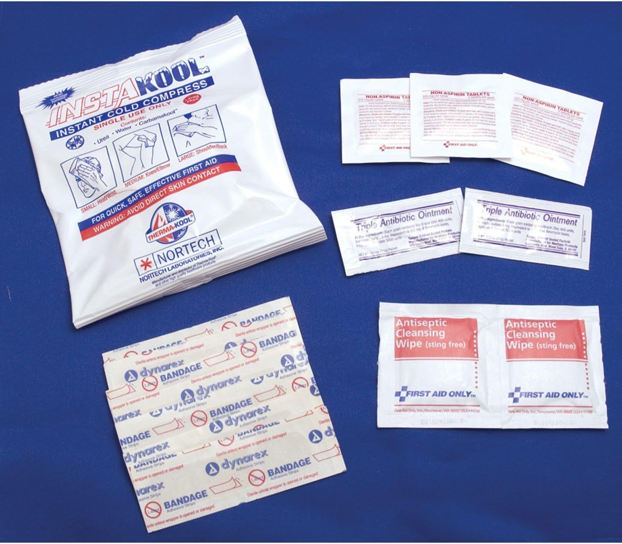 Therma Kool First Aid Kit with Instant Cold Compress