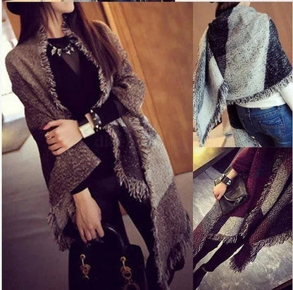 2023 Winter Spring Women'S Scarf Warm Wool Cashmere Stole Scarves Vintage Scarf Elegant Scarf Shawl