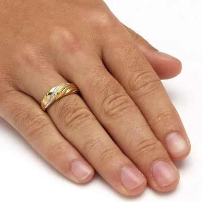 New Fashion Luxury Exquisite Twist zirconia Ring Engagement Ring Lightning-shaped Water ripples on the surface zirconia Wedding Ring Size 5-12