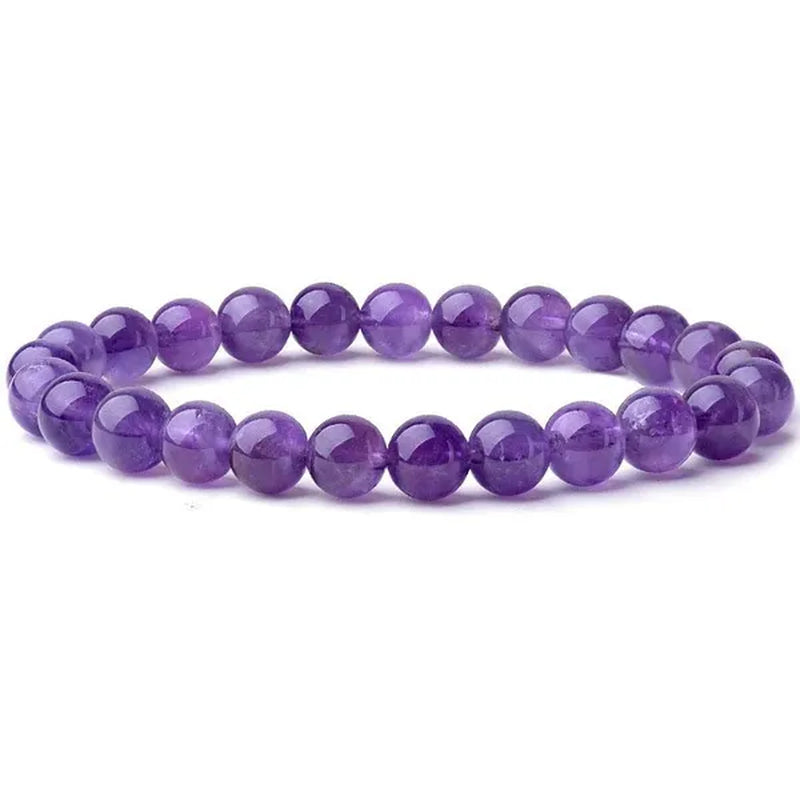 6Mm 8Mm Natural Stone Chakra Beaded Charm Bracelets Tiger Eye Amethyst Lapis Lazuli round Beads Bracelet Women Yoga Jewelry