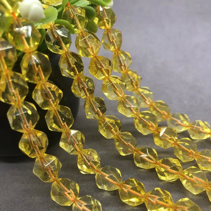 Citrine Yellow Quartz Beads 6/8/10mm Faceted Natural Stone Cut Gem DIY