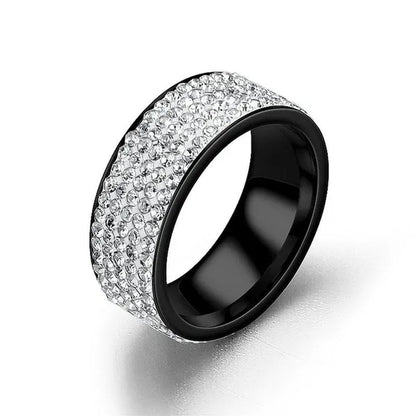 Sparkling 925 Solid Sterling Silver White Sapphire Diamond Wedding Band Rings Engagement Anniversary Party Jewelry Size 5-12