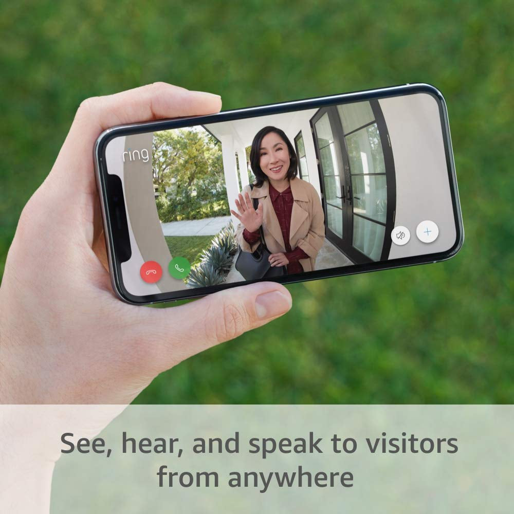 Video Doorbell – 1080P HD Video, Improved Motion Detection, Easy Installation – Venetian Bronze