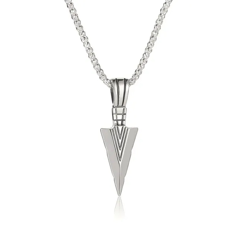 Men's Fashion Jewelry Black Gold Silver Color Pendant Long Chain Necklaces Mens Necklaces