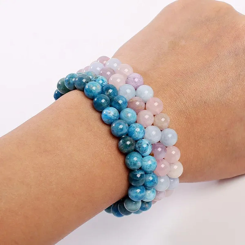 43 Style New 8MM Natural Stone Bracelet / Apatite / Agate /amethyst /watermelon /Rose Quartz /Morgan Stone/malachite/Tiger Eye Fashion Bracelet Unisex