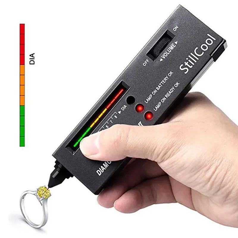 Jewellery Diamond Hardness Meter Gemstone Gem Tester Selector LED Diamond Indicator Test Pen Audio Portable Jewelry Tester Tool