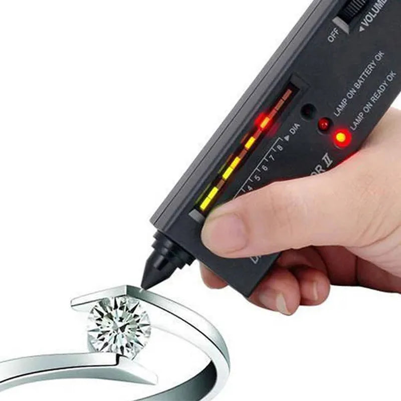 Jewellery Diamond Hardness Meter Gemstone Gem Tester Selector  LED Diamond Indicator Test Pen  Audio Portable  Jewelry Tester Tool