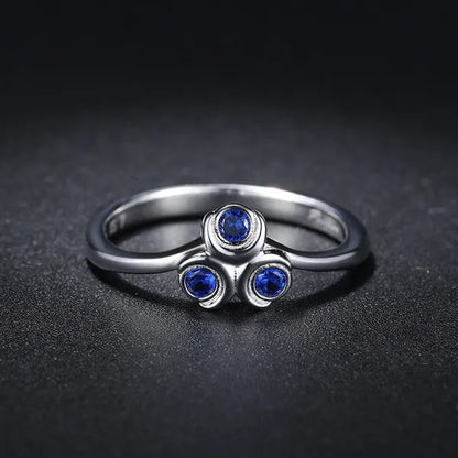 Zora Sapphire Kokiri Emerald Goron Ruby Spiritual Stones 925 Sterling Silver Wedding Engagemen Stackable Ring