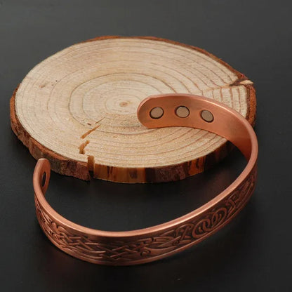 Anti Arthritis Rheumatism Pain Relief Bio Magnetic Pure Copper Bracelet Bangle for Men