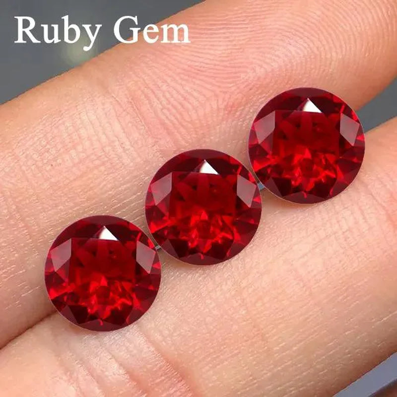 Natural Ruby AAAA+ Unheated 10.50 Cts Natural Mined 11.0Mm Sri-Lanka Garnet Red Ruby round Cut VVS Loose Gem