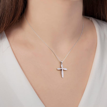 Necklaces for Women 925 Sterling Silver Heart Necklaces -  Infinity Love Platinum Plated Diamond Pendant 18", Silver, Cubic Zirconia