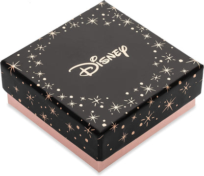 Women and Girls Birthstone Jewelry - Minnie Mouse Cubic Zirconia Shaker Pendant Necklace, Silver Plated, 18+2" Extender