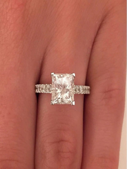 Limited Time Sale 1.25 Carat Diamond Engagement Ring in 10K White Gold on Sale under 350