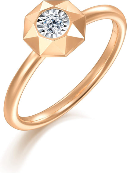 18K White Gold Diamond Ring for Women 92925R